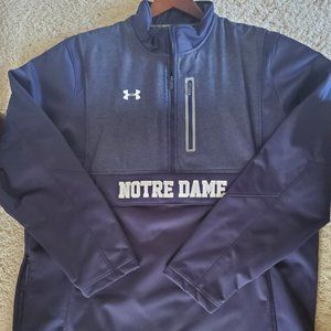Under Armour Navy Blue Notre Dame Pullover Jacket